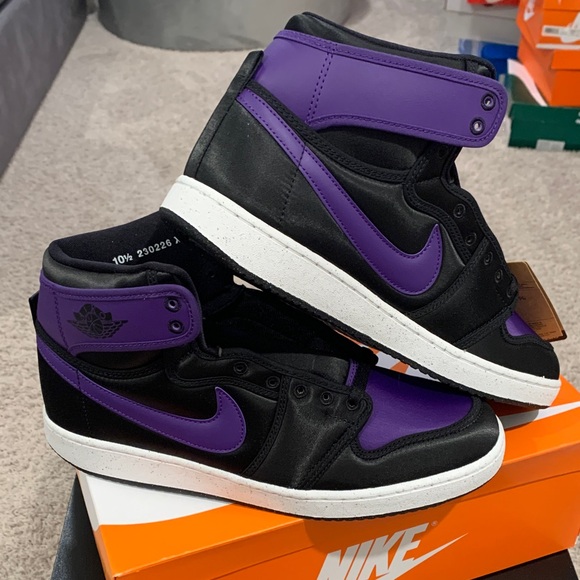 Nike Air Jordan 1 High Black and Purple